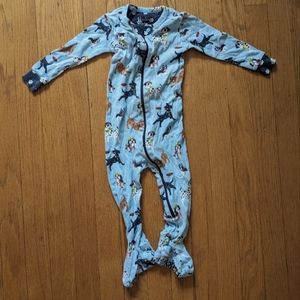 Hatley Footie Blue Dog Pajamas 12-18m